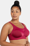 Parfait Padded Racerback Sports Bra - Rumba Red and Cherry — thumbnail 3